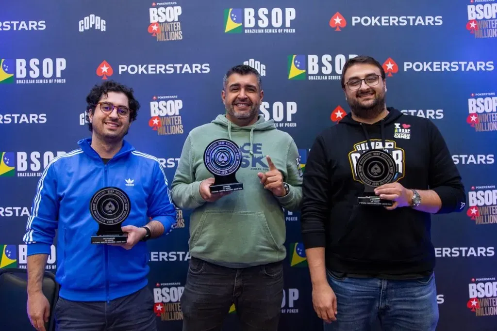 Pódio do HORSE do BSOP Winter Millions