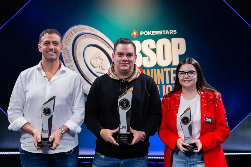 Pódio do Torneio dos Empresários do BSOP Winter Millions