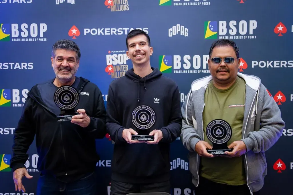 Pódio do PL Omaha Dealer’s Choice do BSOP Winter Millions