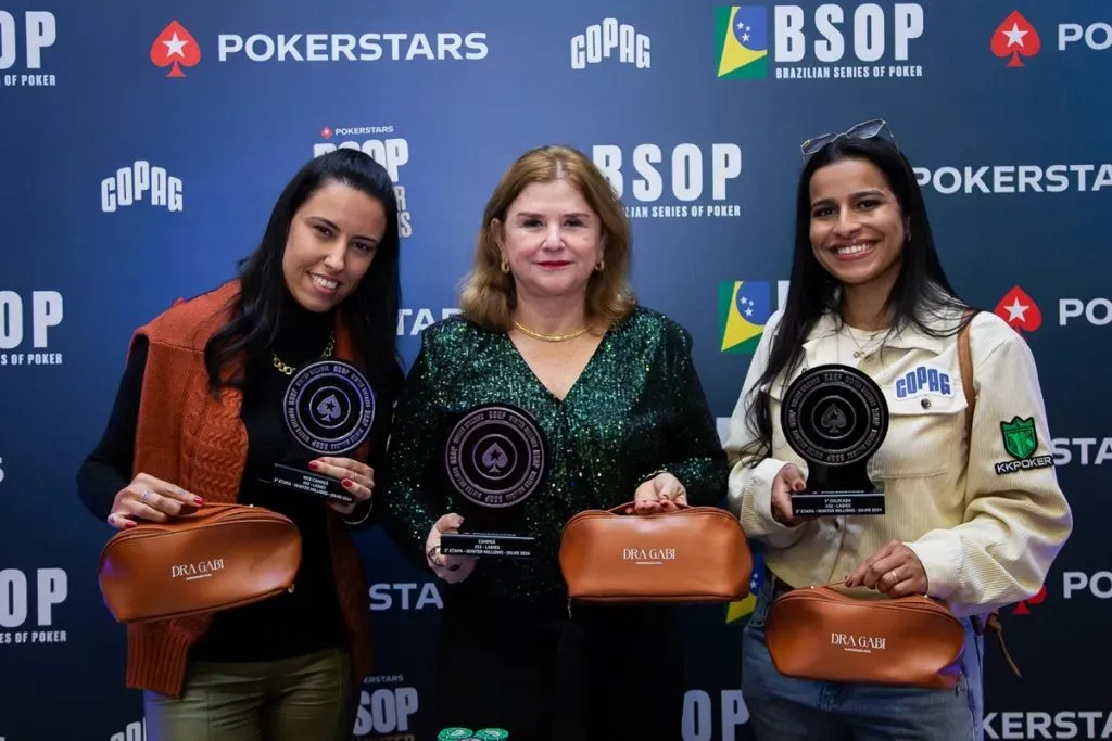 Pódio do Ladies do BSOP Winter Millions