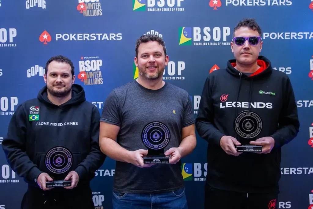 Pódio do 9-Game Mixed do BSOP Winter Millions