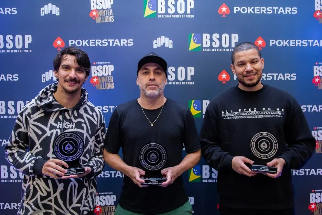 Pódio do 6-Handed do BSOP Winter Millions