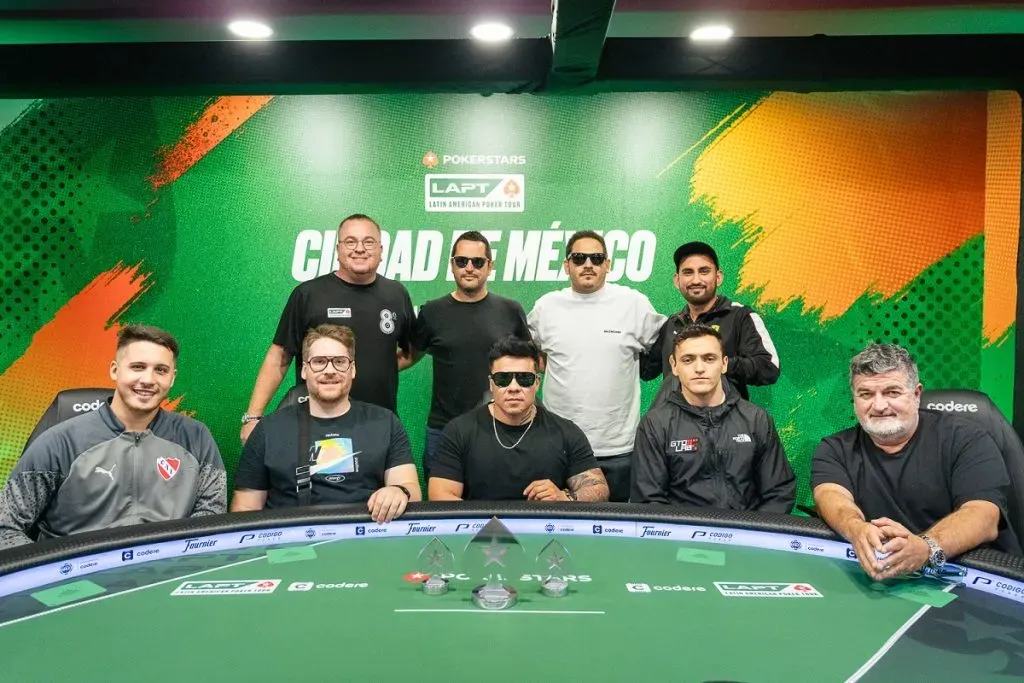 Mesa Final do High Roller Single Day PKO do LAPT Cidade do México