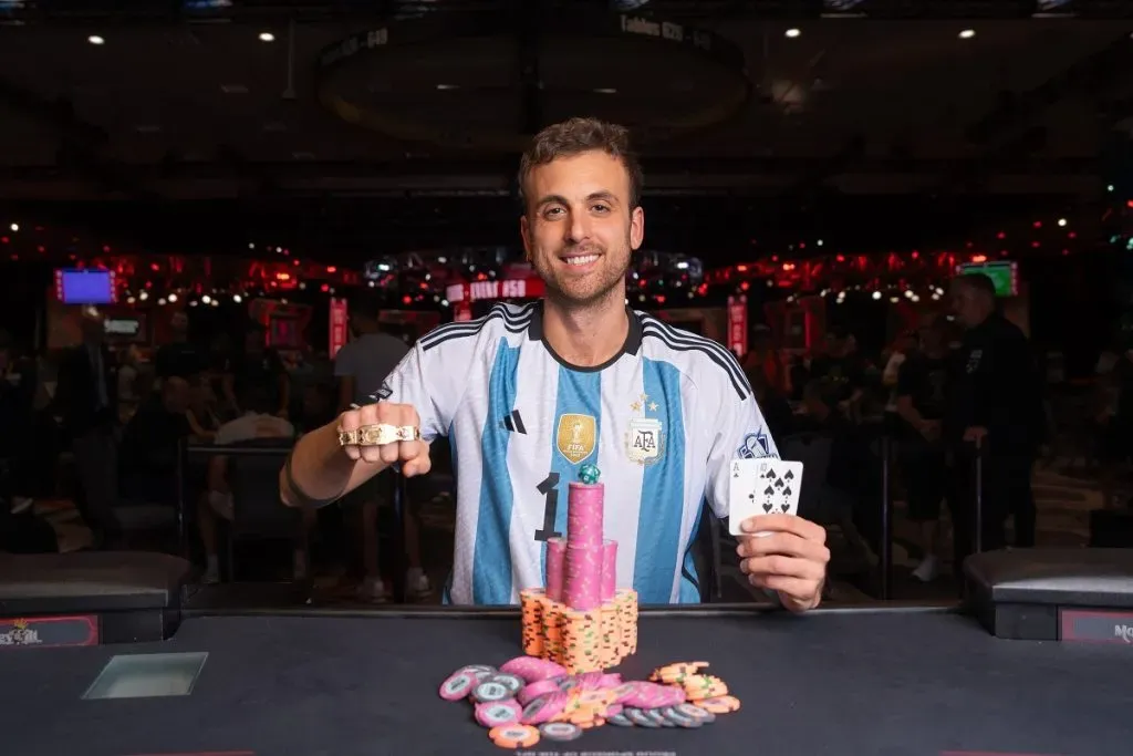 Franco Spitale conquistou o sétimo bracelete da história da Argentina (Foto: WSOP)