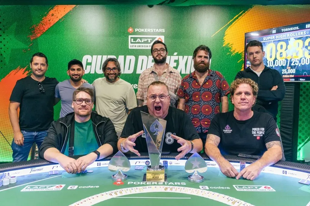 Mesa Final do Super High Roller do LAPT Cidade do México