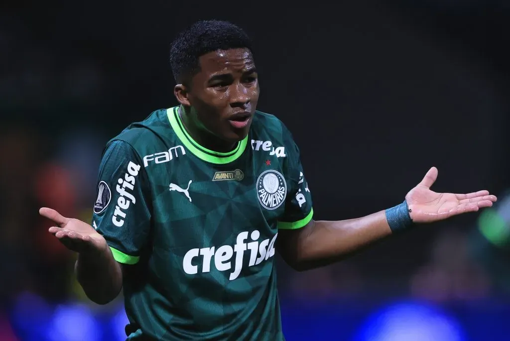 SP – SAO PAULO – 30/08/2023 – LIBERTADORES 2023, PALMEIRAS X DEPORTIVO PEREIRA – Endrick jogador do Palmeiras durante partida contra o Deportivo Pereira no estadio Arena Allianz Parque pelo campeonato Libertadores 2023. Foto: Ettore Chiereguini/AGIF