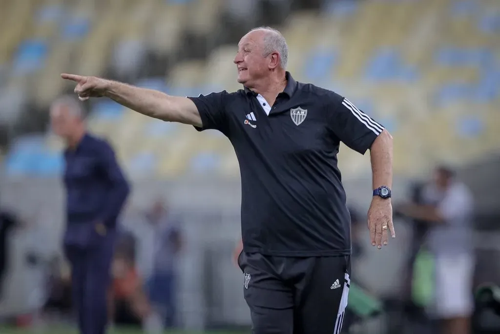 Felipão comandou o Atlético-MG em uma vitória maiúscula sobre o Flamengo, no Maracanã, que aproximou o Palmeiras do título brasileiro – Foto: Pedro Souza / Atlético