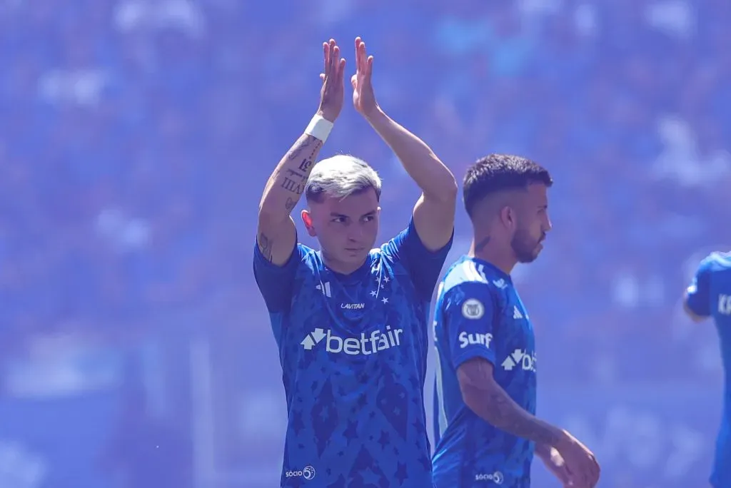 MG – BELO HORIZONTE – 01/09/2024 – BRASILEIRO A 2024, CRUZEIRO X ATLETICO-GO – Barreal jogador do Cruzeiro durante partida contra o Atletico-GO no estadio Mineirao pelo campeonato Brasileiro A 2024. Foto: Gilson Lobo/AGIF