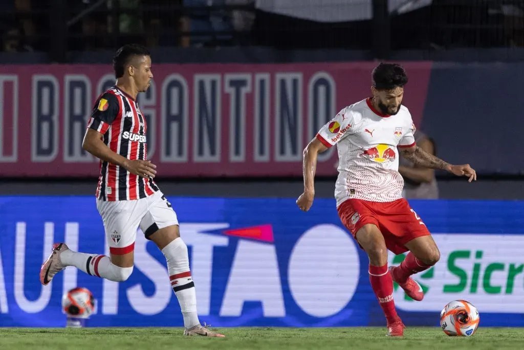 Erick na partida com o RB Bragantino. Foto: Diogo Reis/AGIF