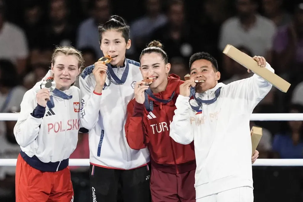 Lin Yu-ting se subió a lo más alto del podio en el Boxeo de los Juegos Olímpicos de París 2024. (IMAGO)