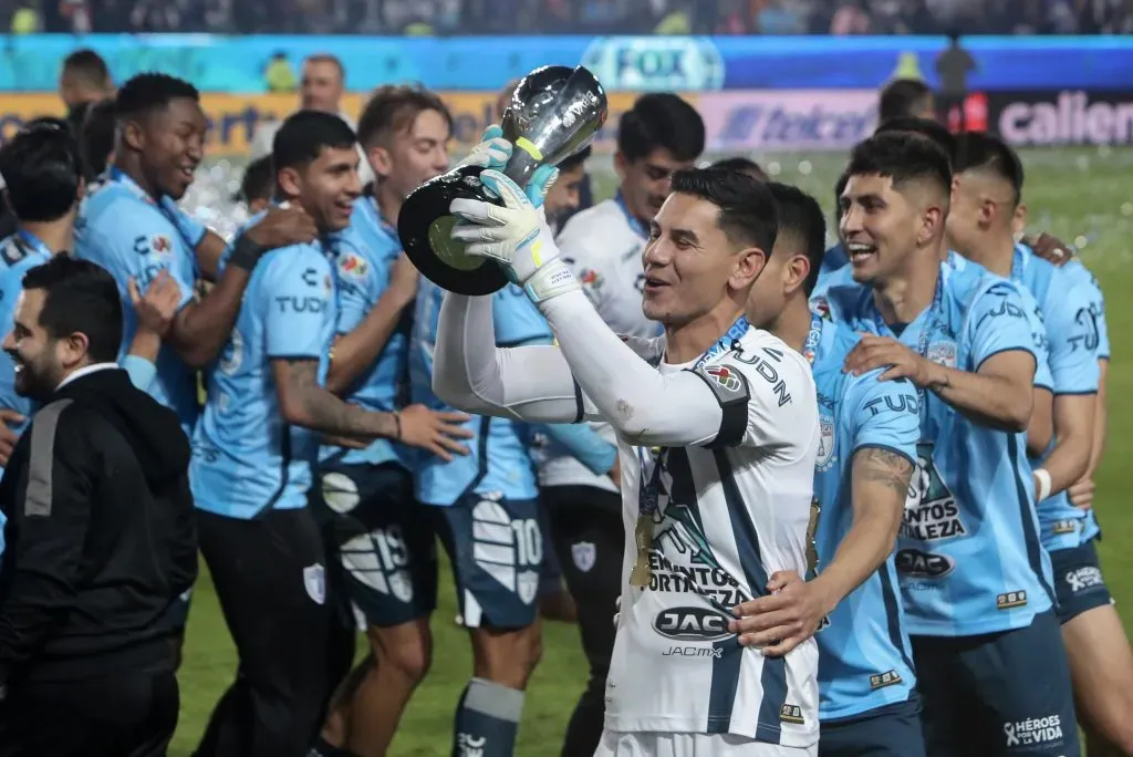 Ustari campeón de la Liga MX en 2022 con Pachuca (Getty Images)