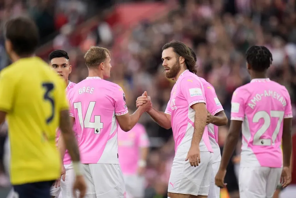 Ben Brereton Díaz anotó su primer gol con Southampton y dejó loco a su DT. Foto: IMAGO.