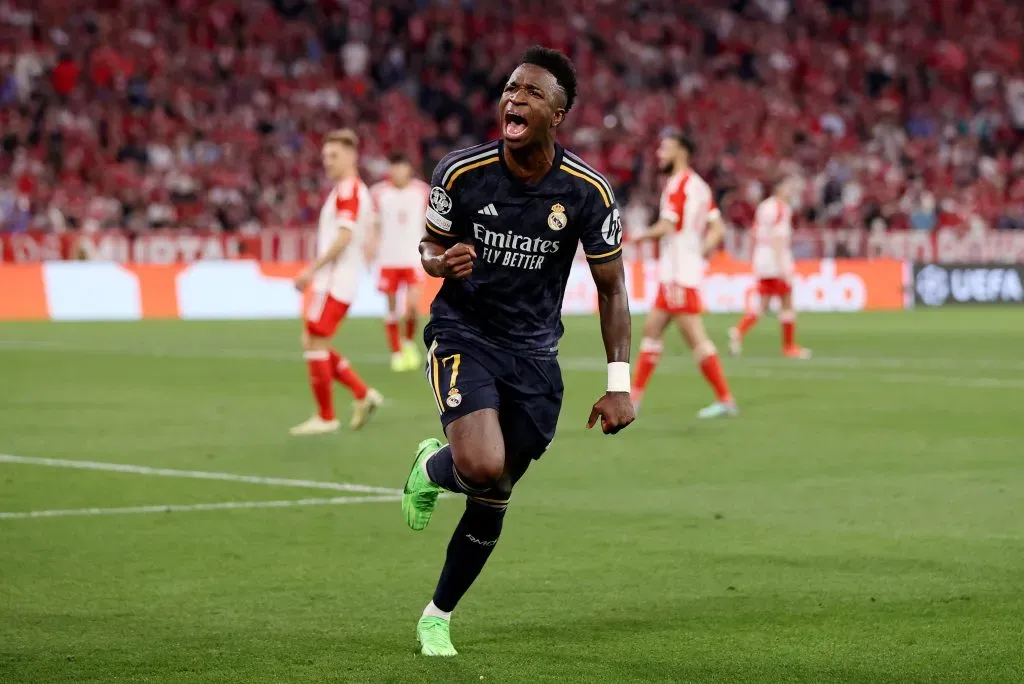 Vinicius Junior of Real Madrid . (Photo by Alex Pantling/Getty Images)