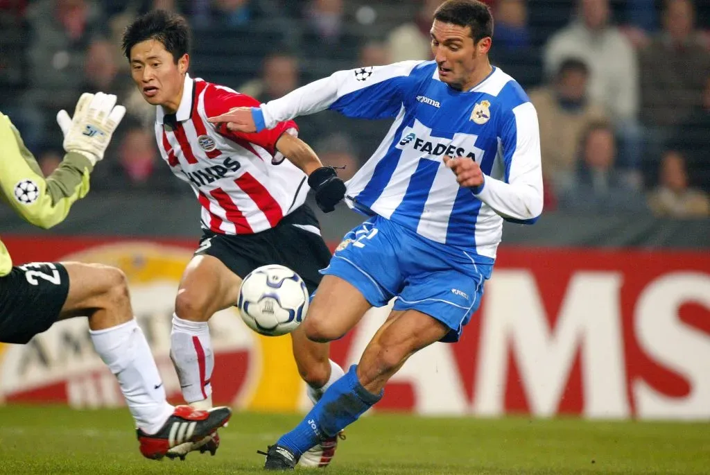 Lionel Scaloni en su etapa como futbolista del Deportivo La Coruña.