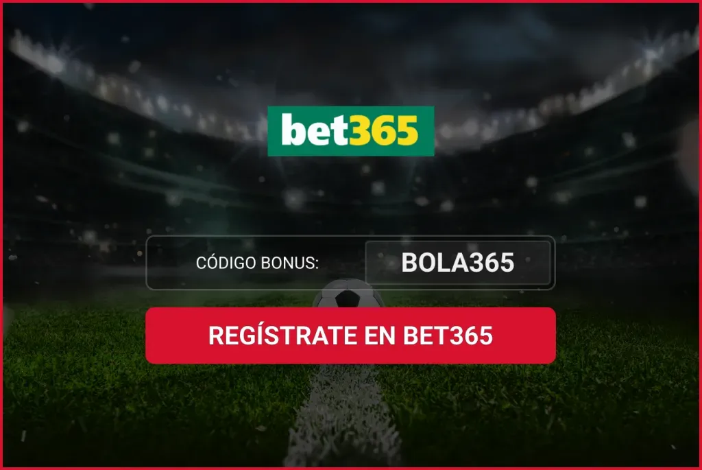 Código bonus bet365 