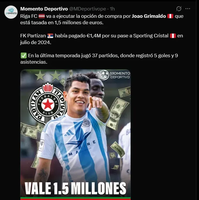 Fuente: @MDeportivope