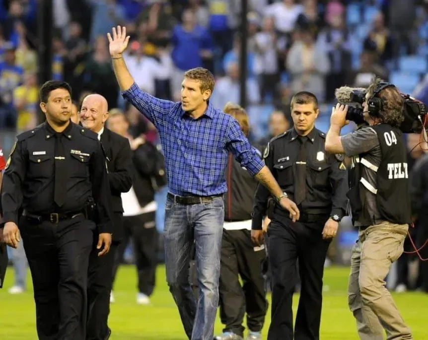 La vuelta de Martín a la Bombonera. En las tribunas sonaba “muchas gracias Palermo”.