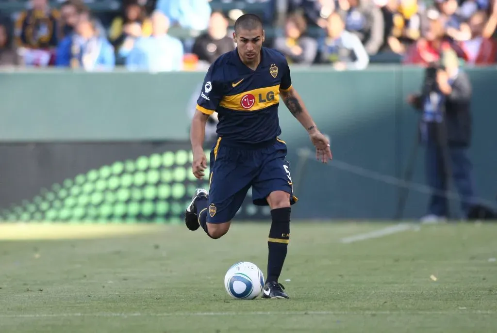 Jesús Méndez con la camiseta de Boca. (Foto: IMAGO)