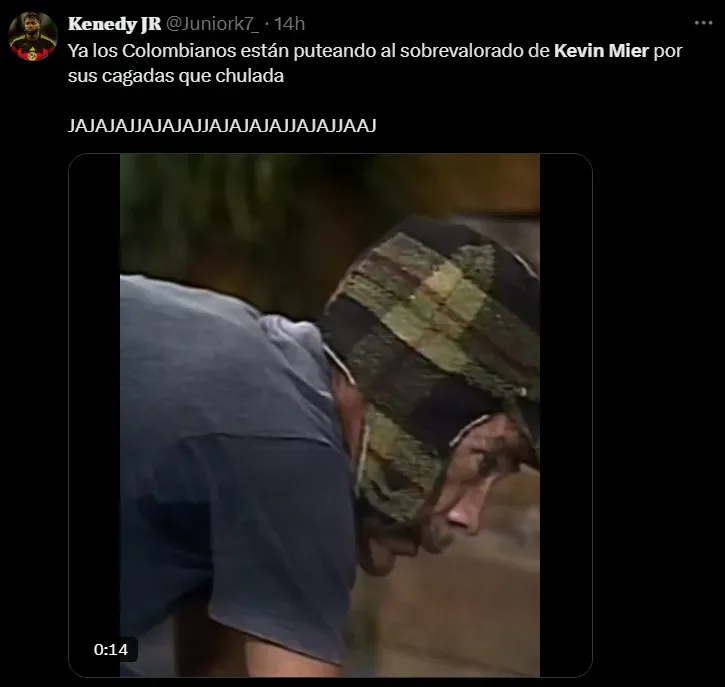 Las redes no perdonan a Kevin Mier. (X)