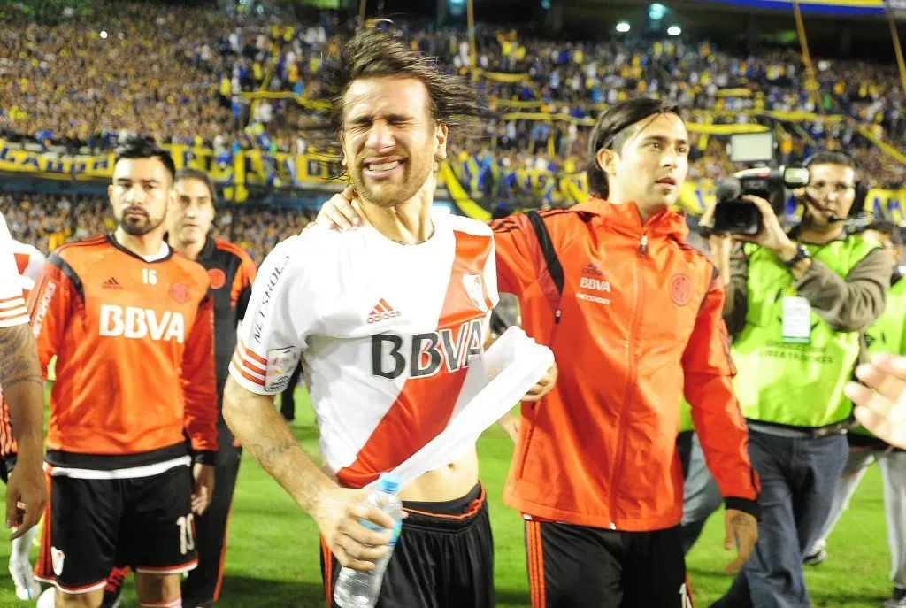 El día del “Gas Pimienta” entre Boca y River por la Copa Libertadores 2015 (Imago)