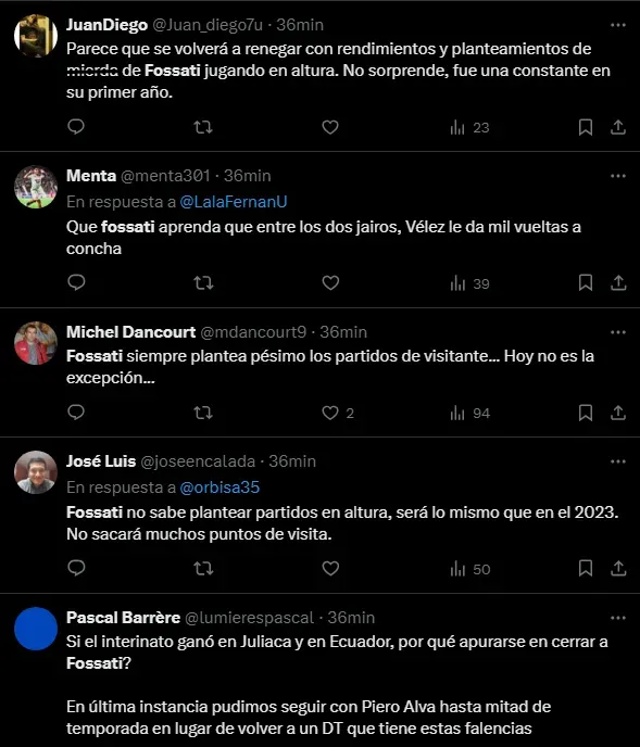 Críticas hacia Jorge Fossati (Foto: X).