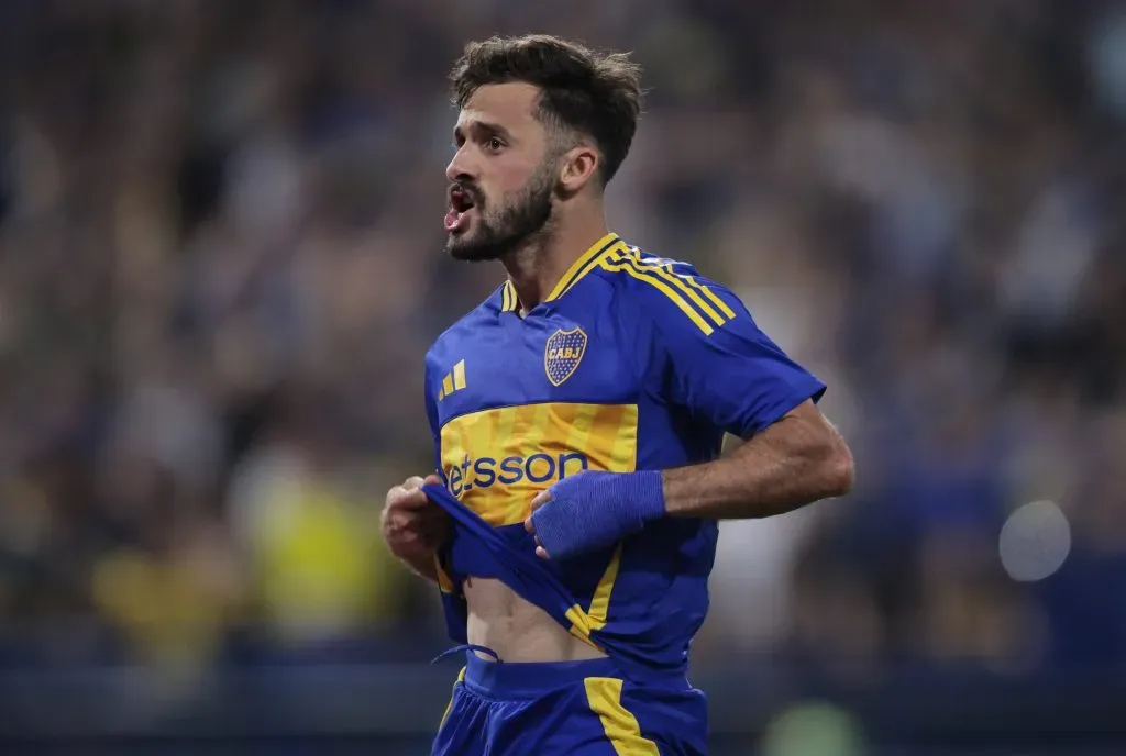 Marcelo Saracchi y su gol contrra Godoy Cruz. (Getty)