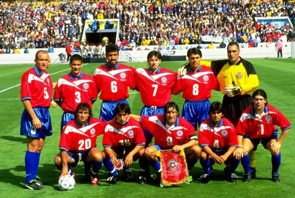 Ronald Fuentes, con la 3, fue titular en el Mundial de Francia 1998. Foto: Getty Image.