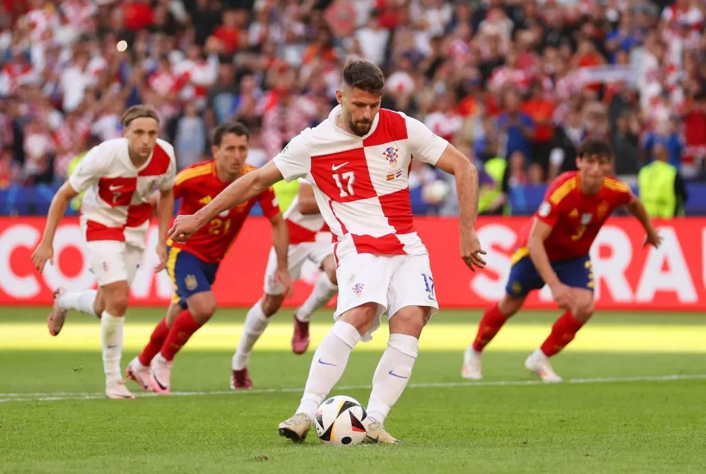 Bruno Petkovic acabou desperdiçando um pênalti contra a Espanha. (Foto: Julian Finney/Getty Images)