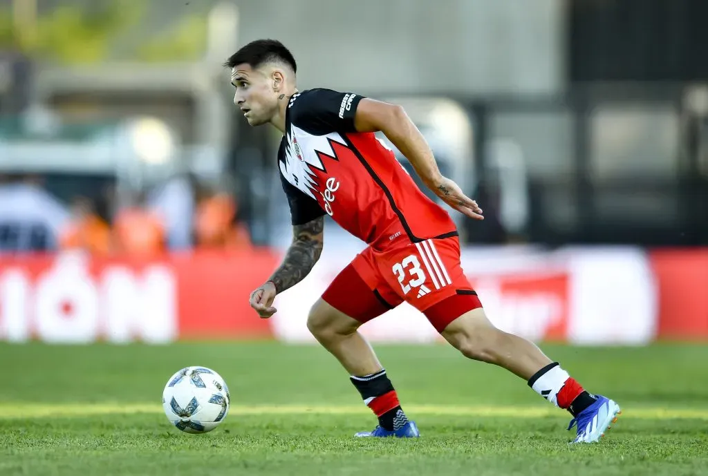 Villagra todavía no tuvo su primera titularidad en River. Foto: Getty.