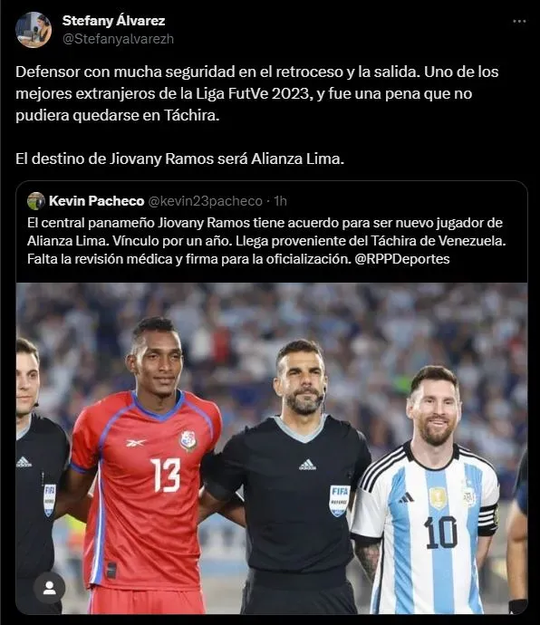 Información reciente sobre Jiovany Ramos. (Foto: Twitter).