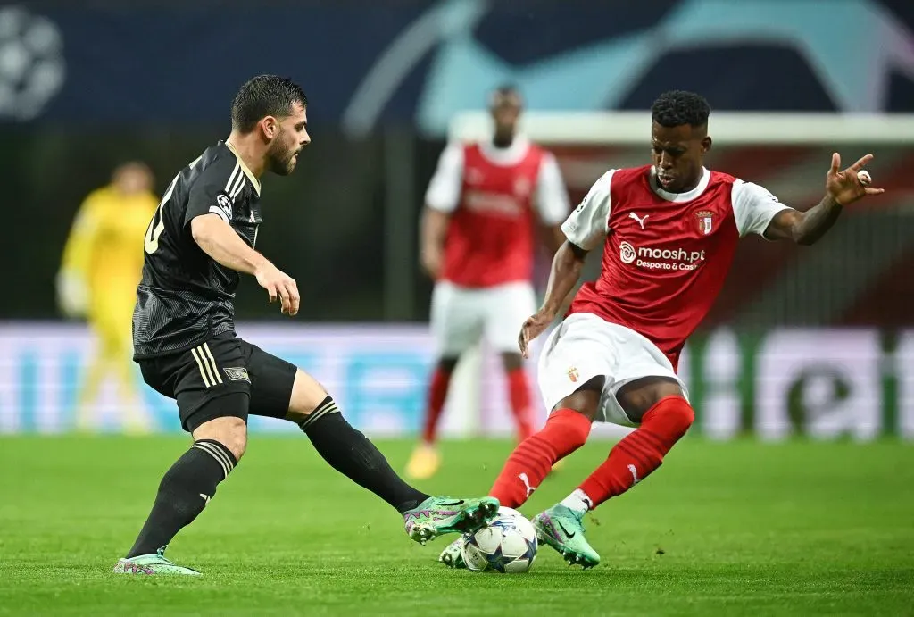 Cristián Borja em ação pelo Braga. (Photo by Octavio Passos/Getty Images)