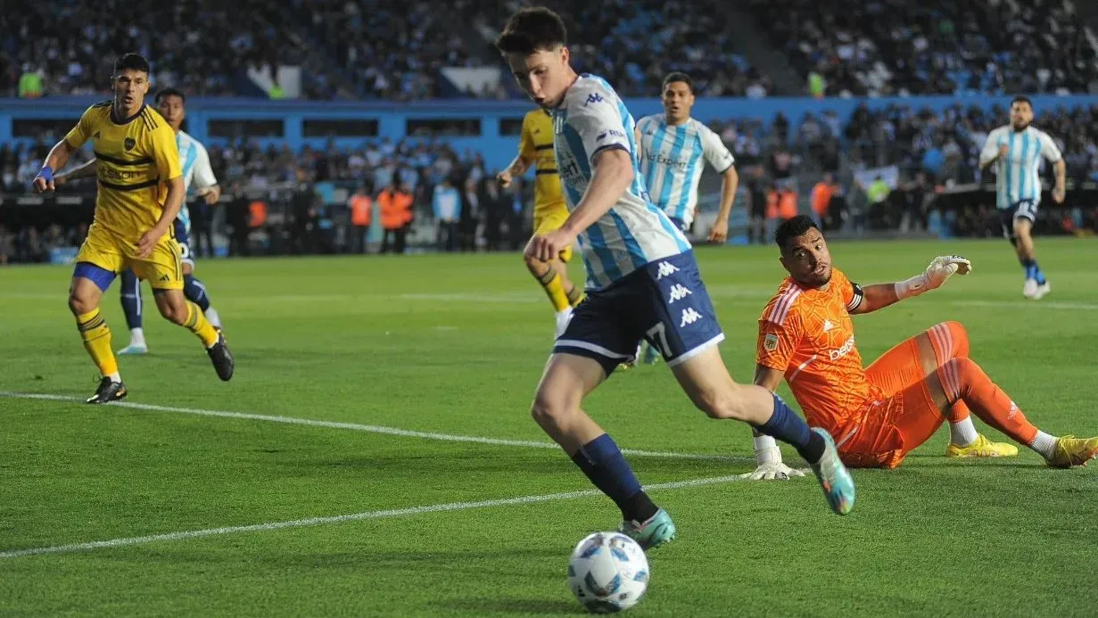 Racing venció a Boca de forma agónica en el Cilindro de Avellaneda. (Foto: Prensa Racing)