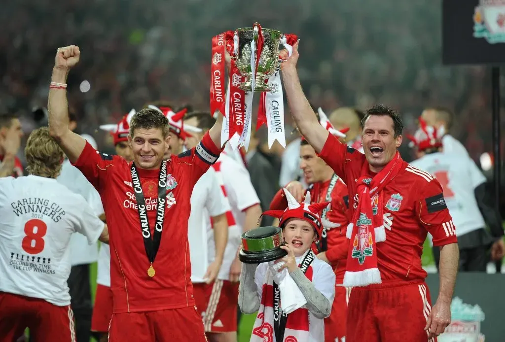 Carragher y Gerrard, los dos referentes de Liverpool por más de una década. IMAGO