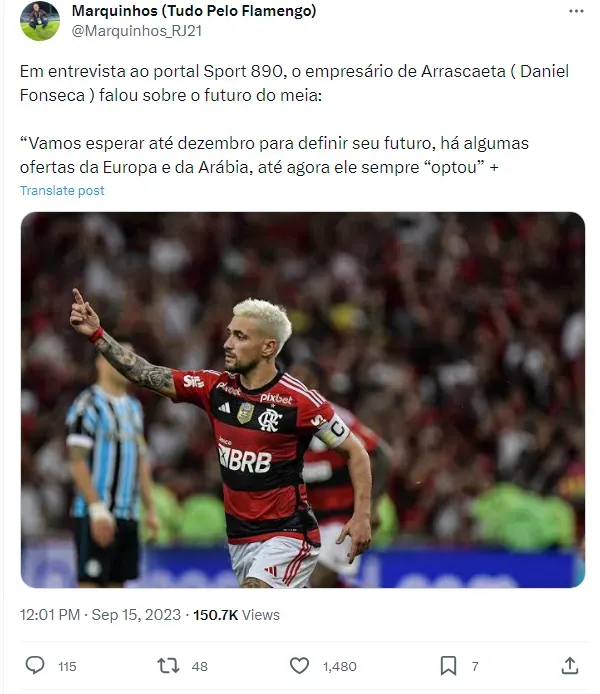 De malas prontas, Isla vê Braz o enaltecer e recebe aval de ídolo do  Flamengo: 'Grande contratação
