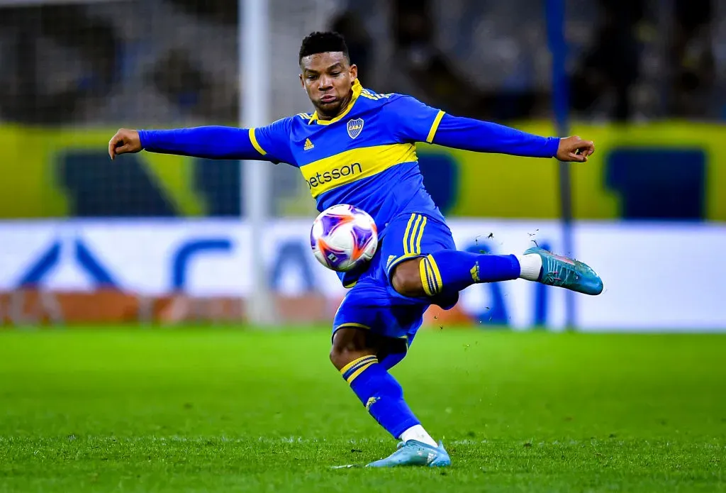 Frank Fabra luciendo la camiseta de Boca. (Getty Images)