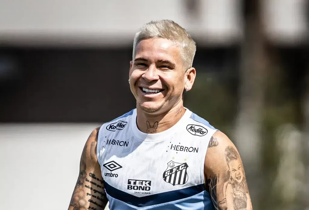 Soteldo em ação pelo Santos – Foto: Divulgação/Santos