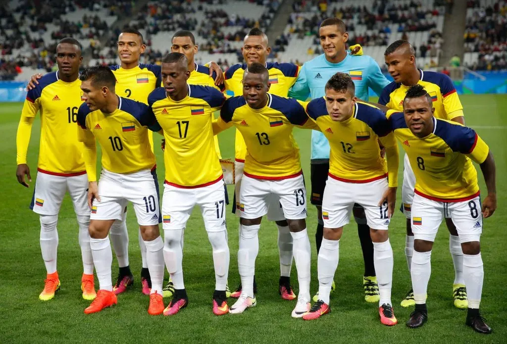 Jugadores de la Selección Colombia Masculina en los Juegos Olímpicos de Río 2016. Foto: Alexandre Schneider/Getty Images.