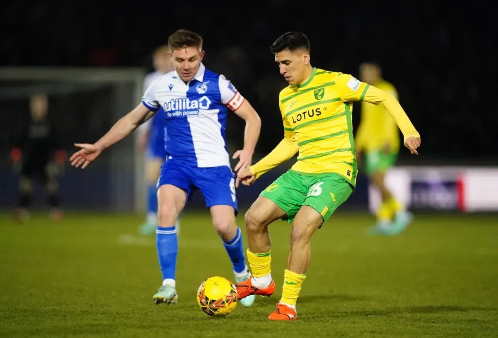 Marcelino Núñez jugó gran parte del triunfo del Norwich en la FA Cup. Ahora van por Liverpool. Foto: IMAGO.