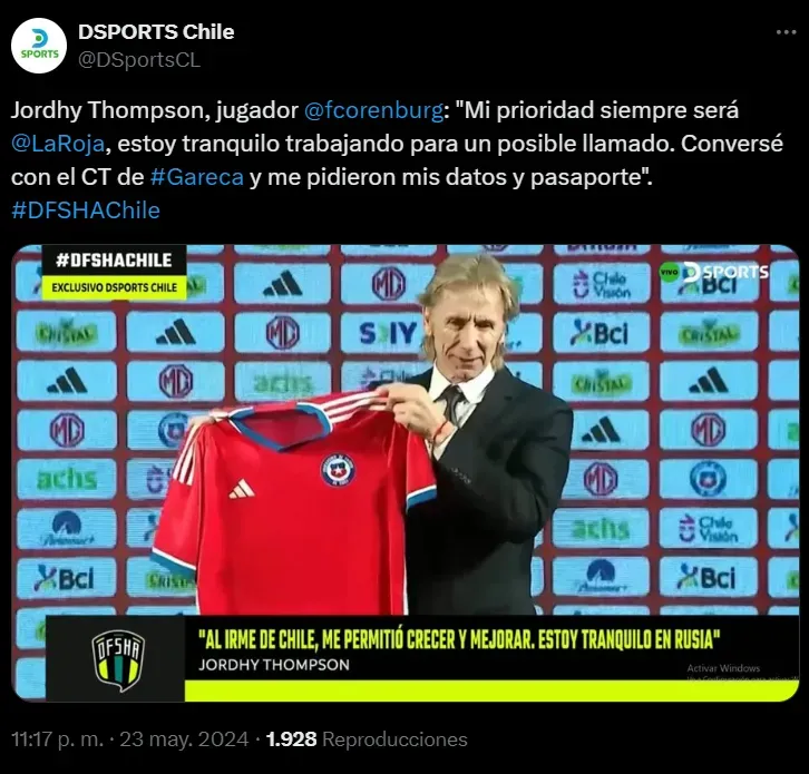 Captura Twitter DSports.