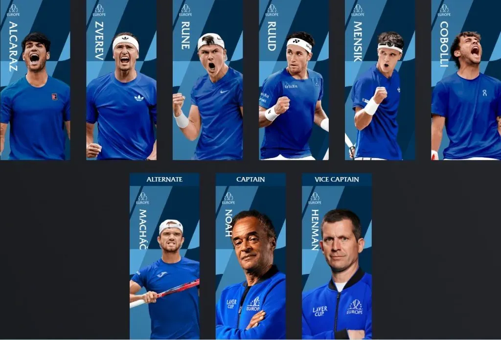 Team Europa (Foto: Laver Cup).