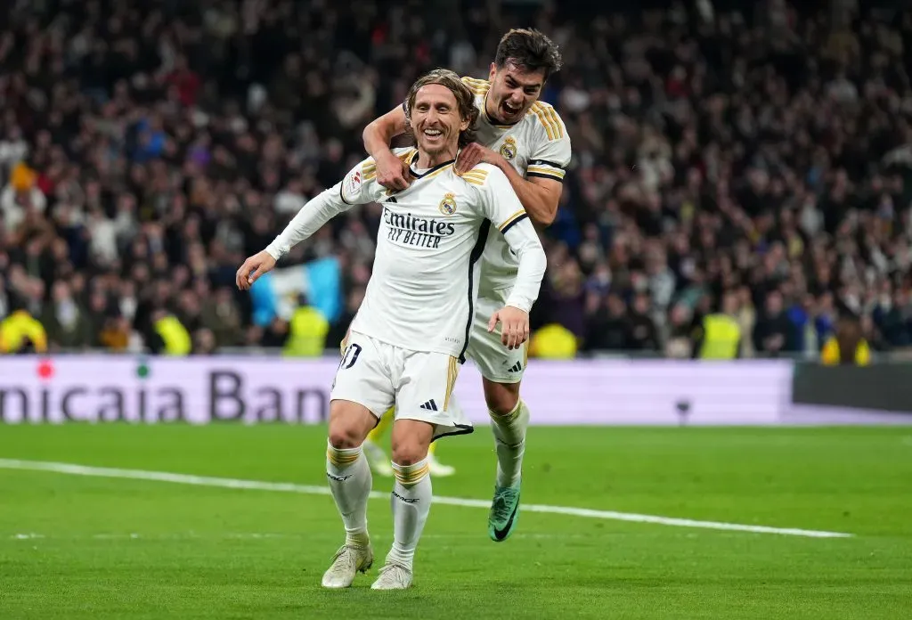 Modric pelo Real. (Photo by Angel Martinez/Getty Images)