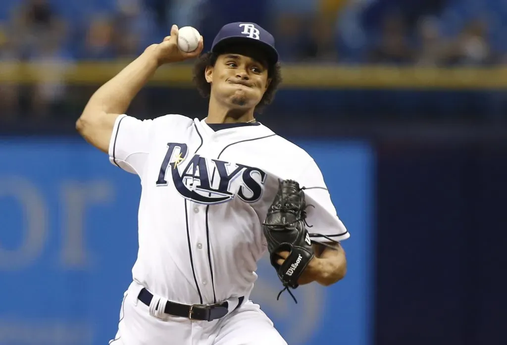 Chris Archer vivió sus mejores años en MLB entre 2012 y 2018 con los Rays (Foto: Getty Images)