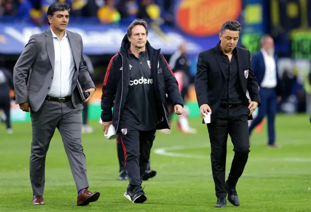 Marcelo Gallardo, en La Bombonera. (Getty)