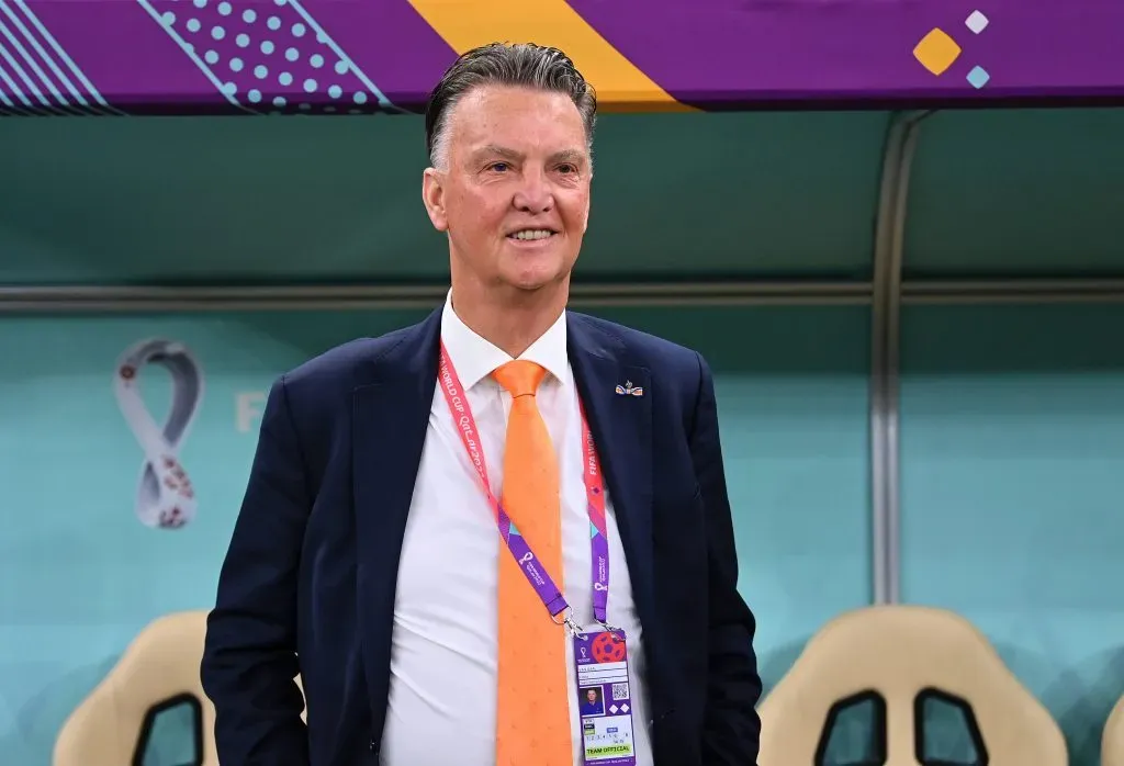 Van Gaal dirigiendo ante Argentina. (Foto: IMAGO / Ulmer/Teamfoto).