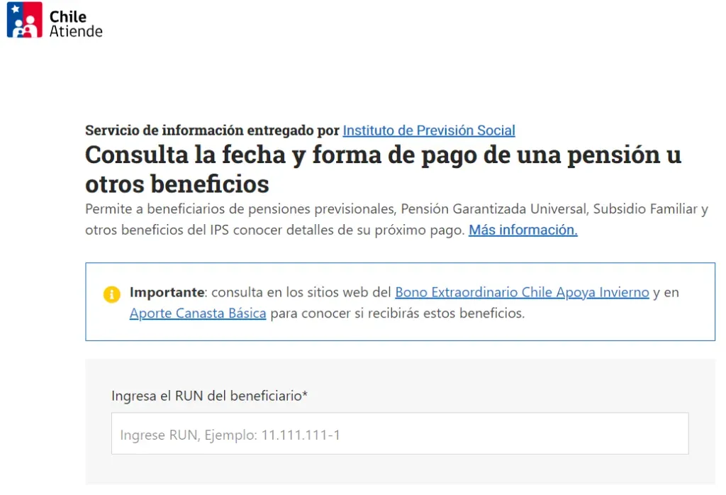 El portal para consultar por tus pagos del IPS.