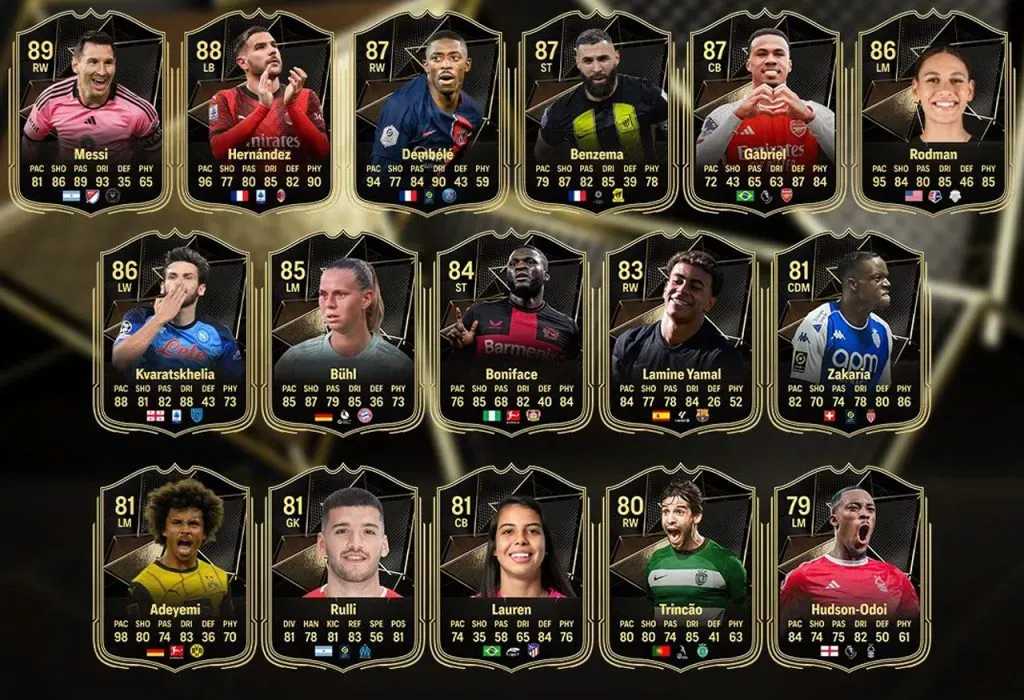 El TOTW 1 del Ultimate Team.