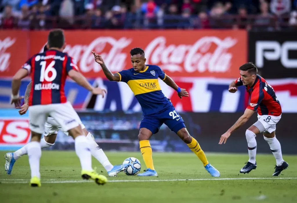 Mauro Pittón, el 8 de San Lorenzo. (Foto: Getty).