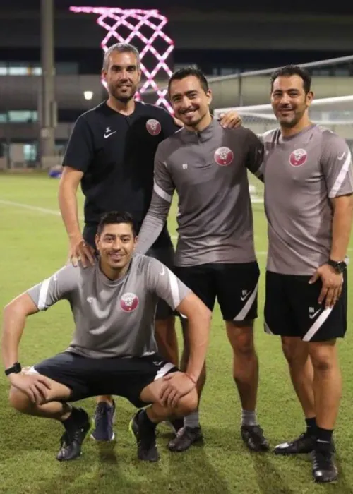 Nico Córdova durante su etapa como entrenador de la selección Sub 23 de Qatar. | Foto: Archivo.