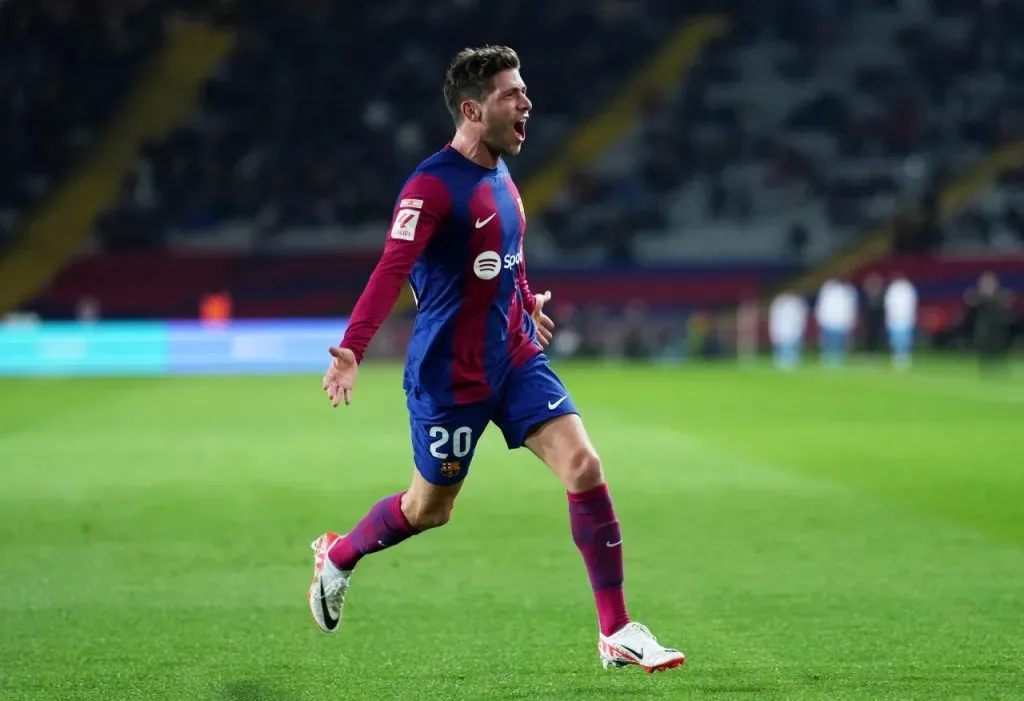 Sergi Roberto, el héroe del Barcelona en el triunfo ante Almería (Getty Images)