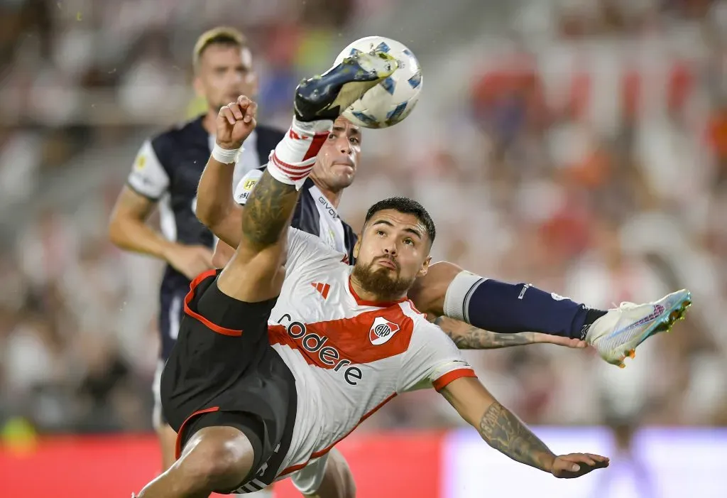 Paulo Díaz es una pieza indiscutida en la defensa de River Plate. (Marcelo Endelli/Getty Images)